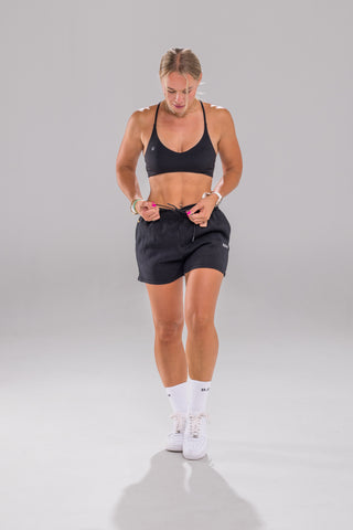 Sundown Cotton Jogger Short - Black