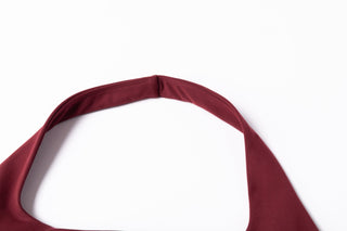 Clean Cut Halter Bra - Burnt Fig