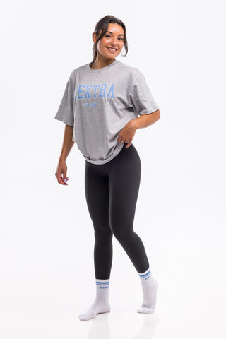 Varsity Tee - Heather Grey