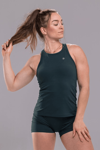 Peak Peformance Tank - Slate Jewel