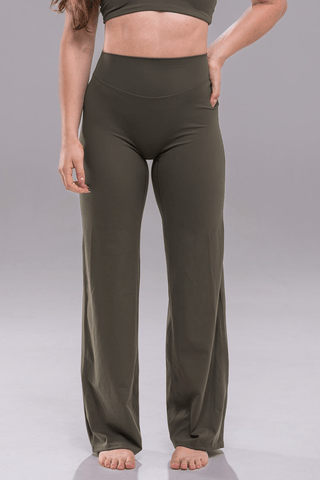 StreamLine Wide Leg Pants - Woodland Green