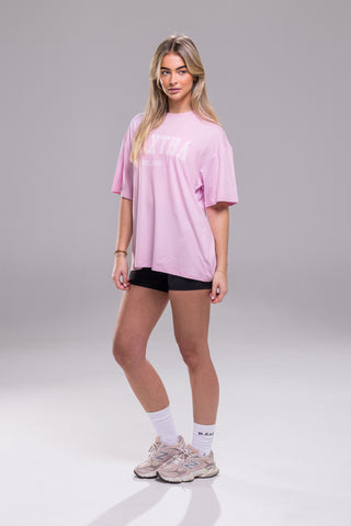 Varsity Tee - Bubble Pink