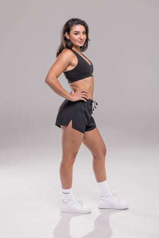 Halo Short Mid Rise - Black