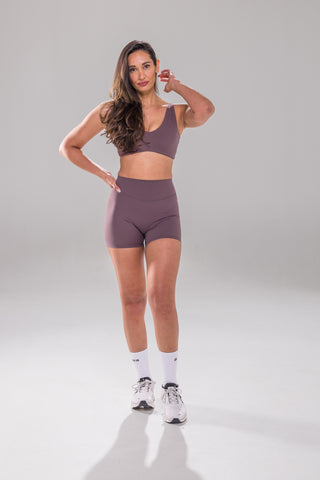 Silhouette Short - Cacao Plum