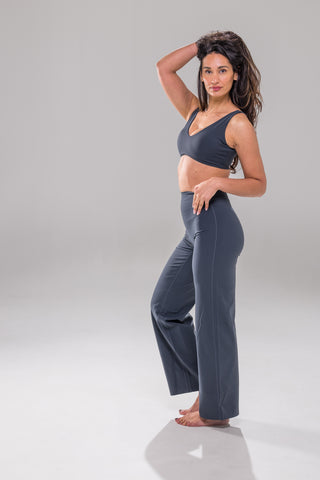 StreamLine Wide Leg Pants - Carbon Blue -