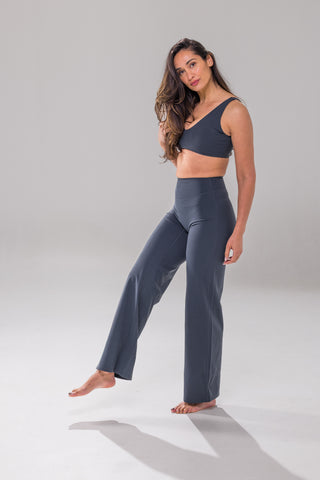 StreamLine Wide Leg Pants - Carbon Blue -