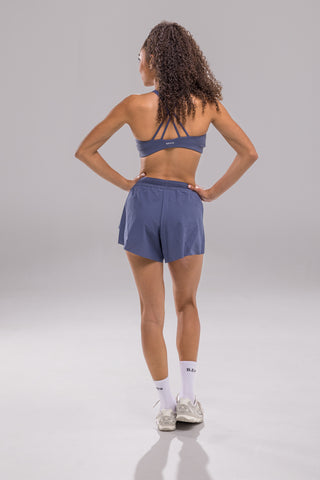 Halo Short Mid|High Rise - Blue Pop
