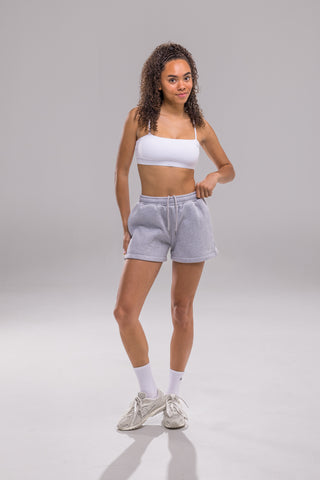 Heavy Blend Jogger Short - Heather Grey