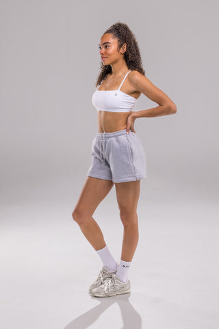 Heavy Blend Jogger Short - Heather Grey