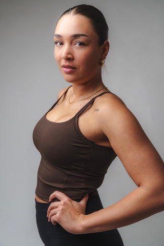 Estelle Tank - Coffee