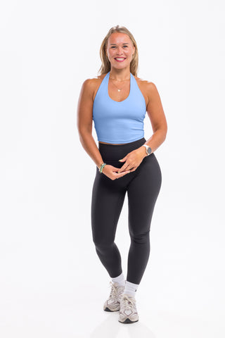 Halo Halter Neck - Sky Blue