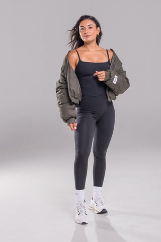 District Bomber Jacket - Obsidian Green