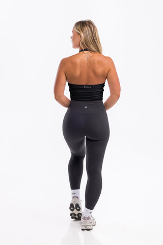 Halo Halter Neck - Black