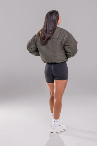 District Bomber Jacket - Obsidian Green