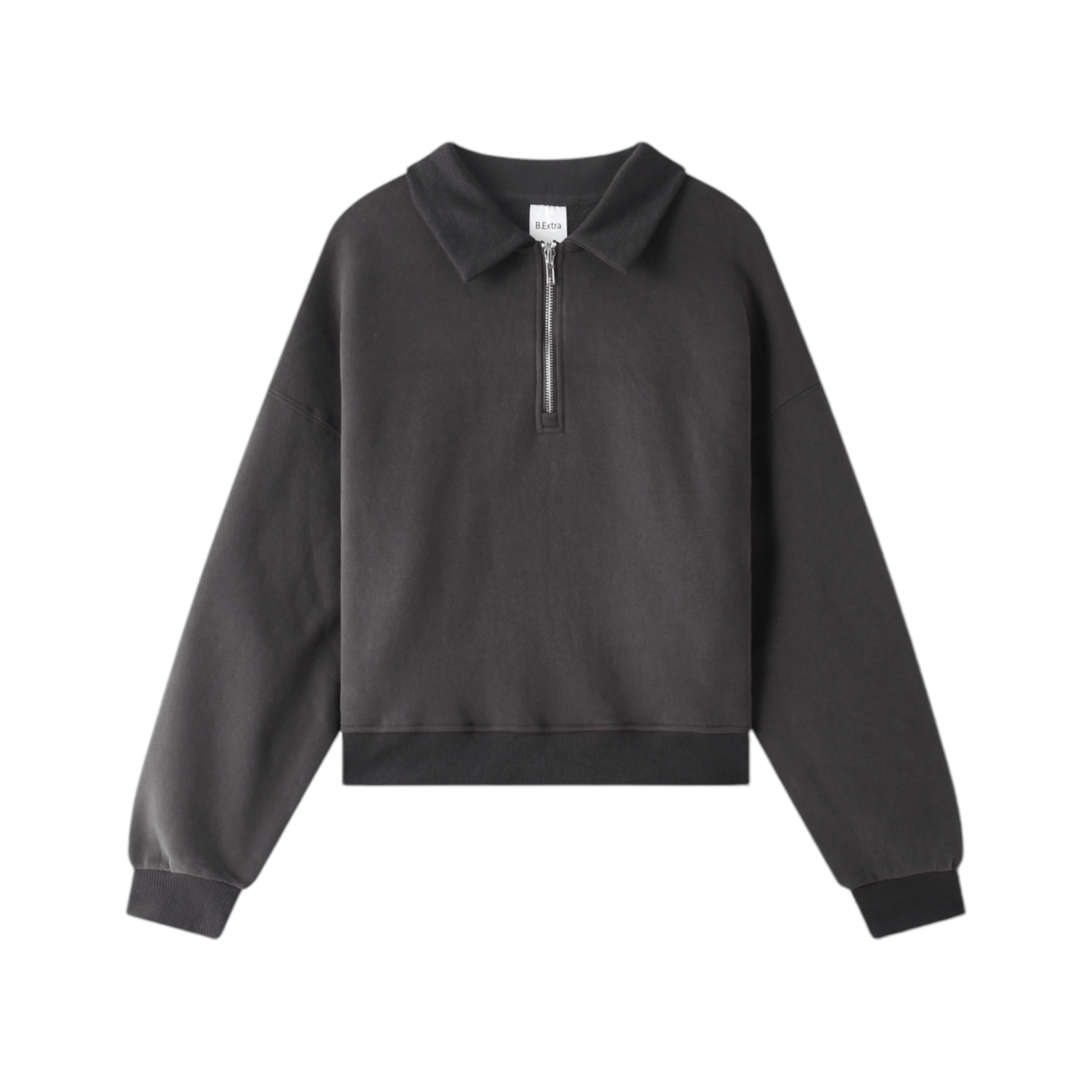 Quarter Zip Sweater Dark Grey