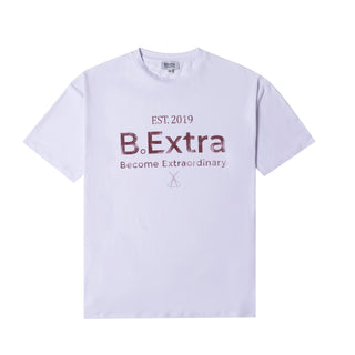 The Base Tee - White & Burnt Fig logo