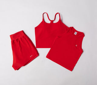 Airflow Tank Crop Top  - Cayenne