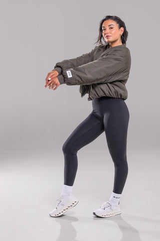 District Bomber Jacket - Obsidian Green