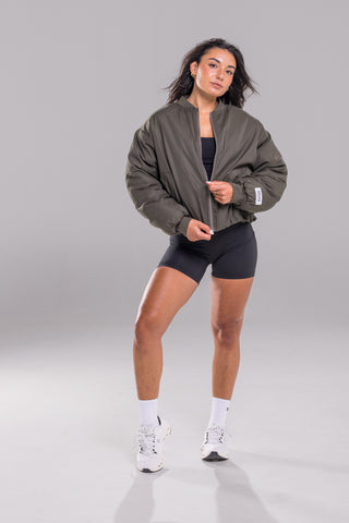 District Bomber Jacket - Obsidian Green