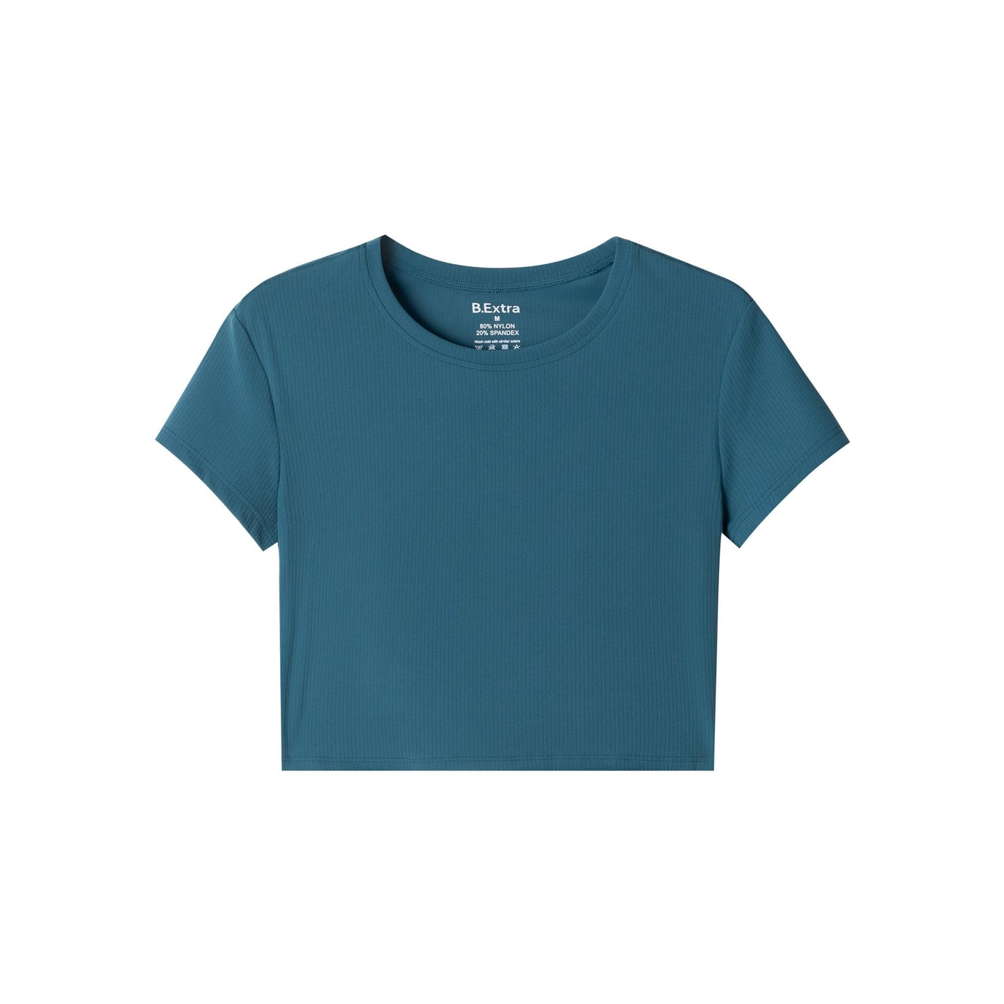 Cropped Fit Tee - Green Marine