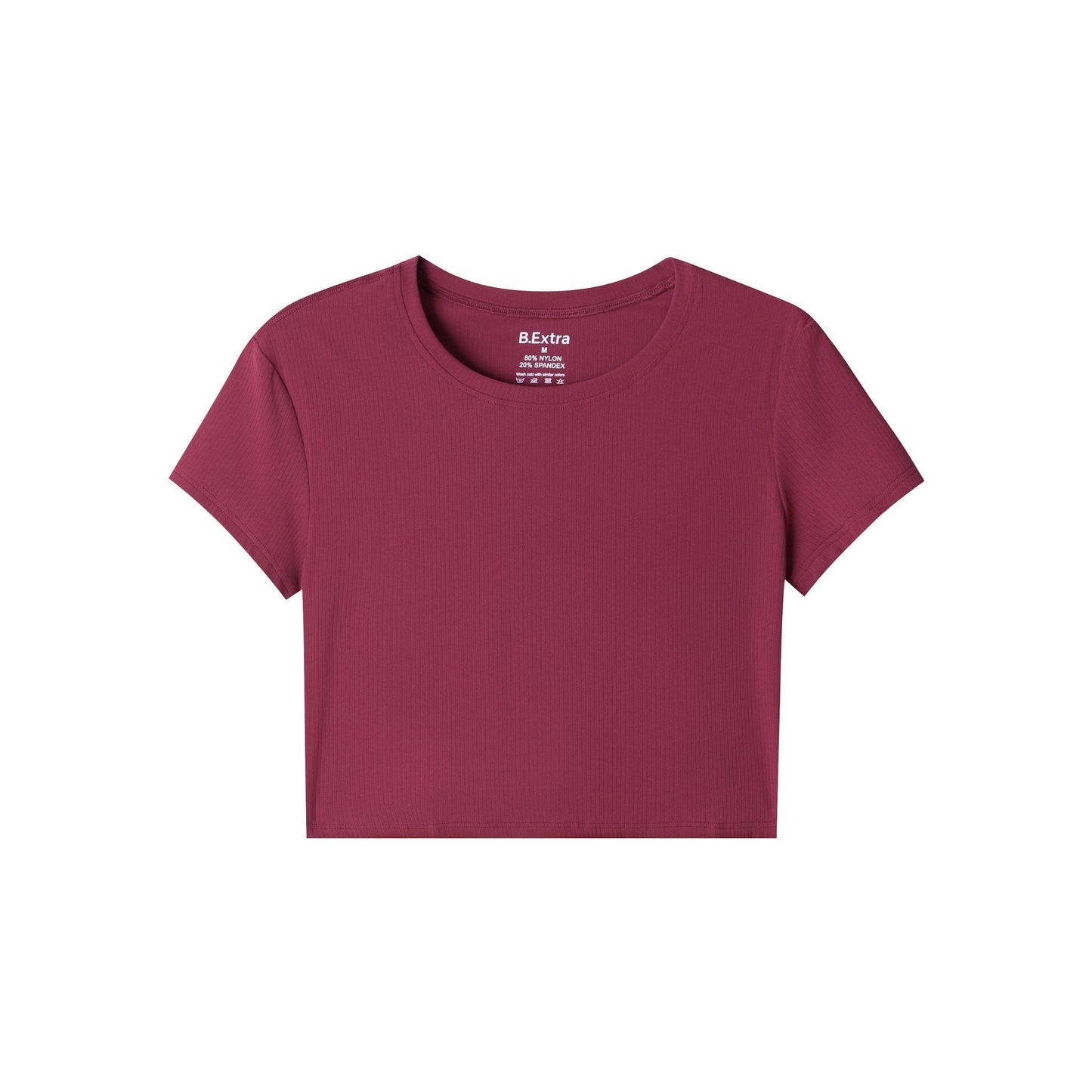 Cropped Fit Tee - Cherry Red