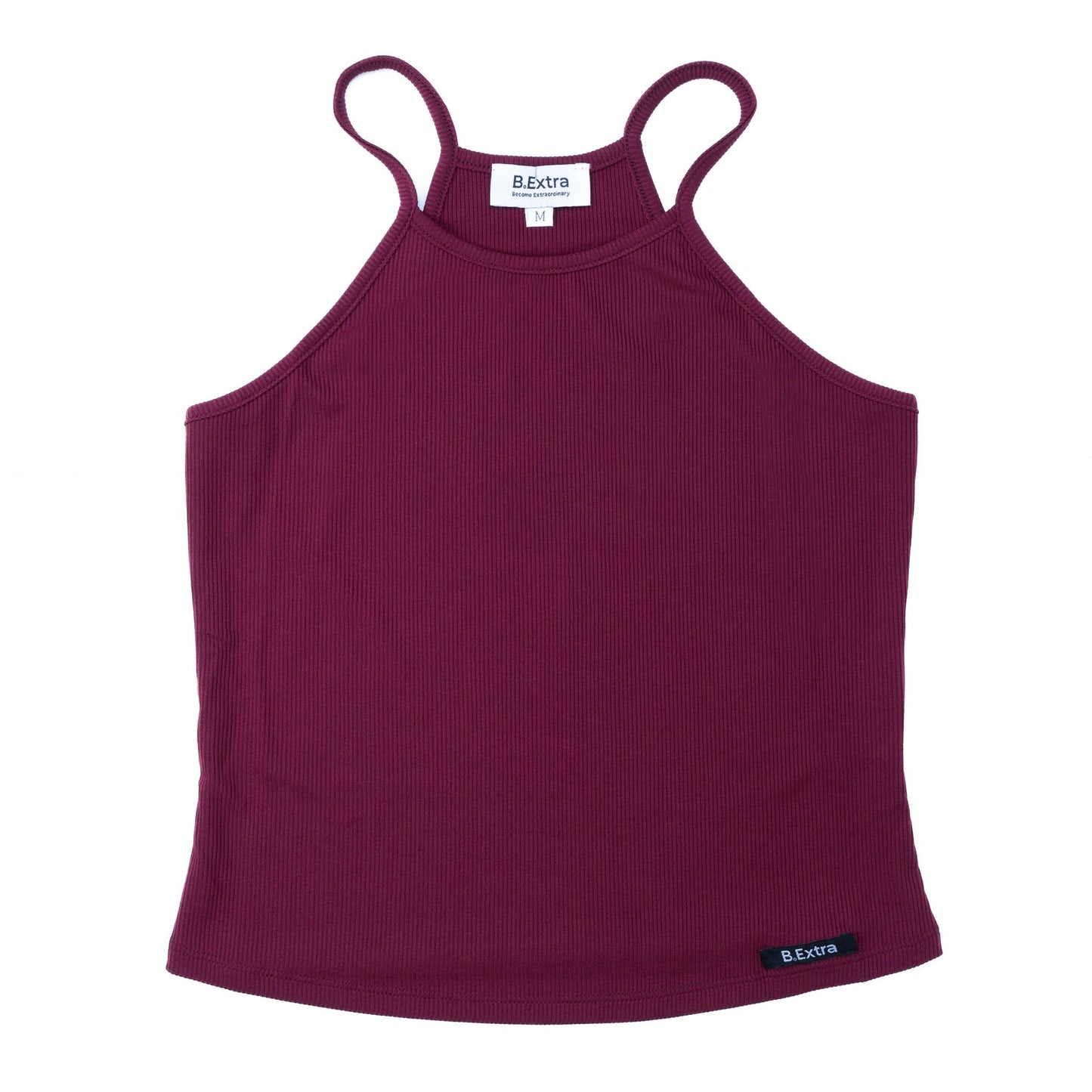 Ribbed Crop Top - Cherry Red